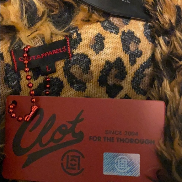 CLOT Leopard Print Puffer Bubble Coat - Picture 6 of 8